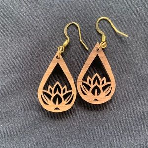 Cherry Wood Earrings